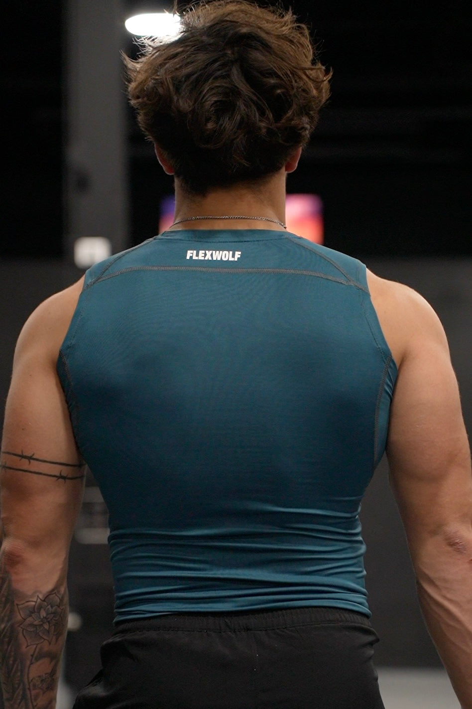 Alpha Compression Tank (Black-Teal-White) Combo